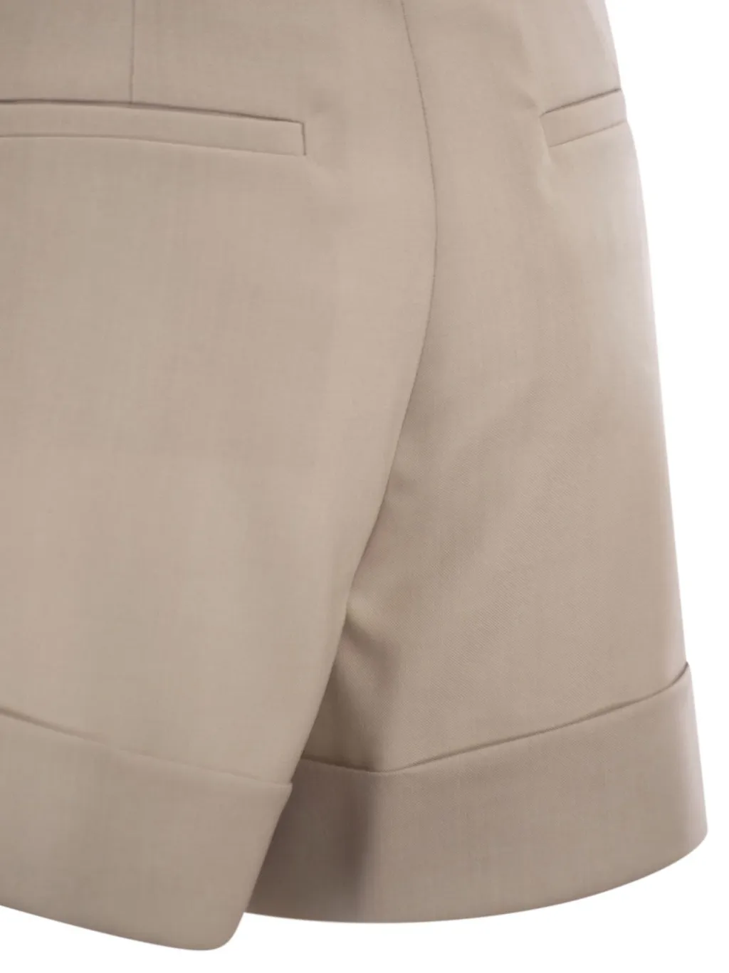 Wool, Mohair And Silk Canvas Shorts