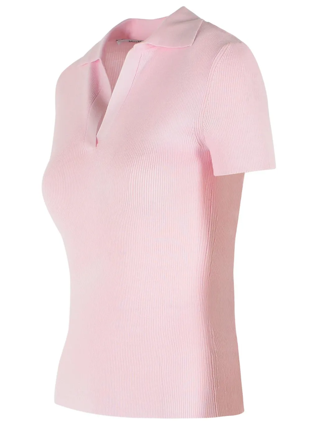 Ribbed Wool Polo Shirt