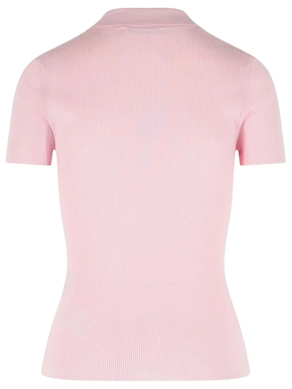 Ribbed Wool Polo Shirt