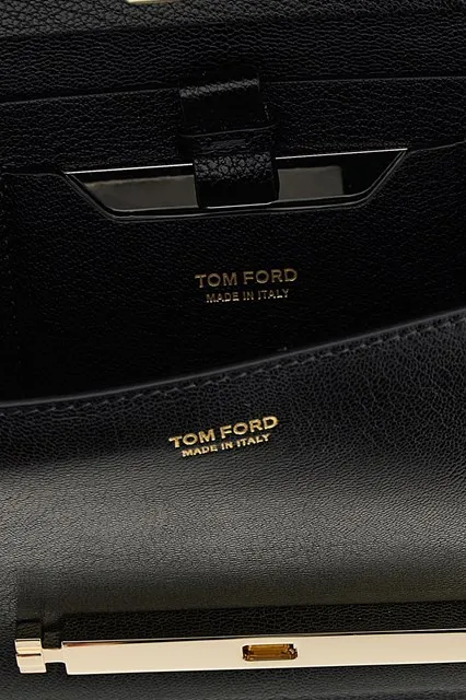 Tom Ford Supple Logo Buckled Shoulder Bag