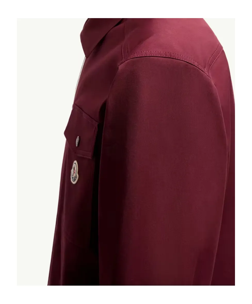 Cotton Blend Gabardine Shirt Jacket
