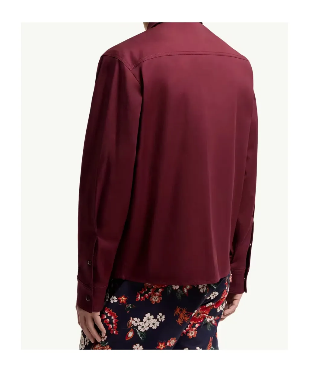 Cotton Blend Gabardine Shirt Jacket
