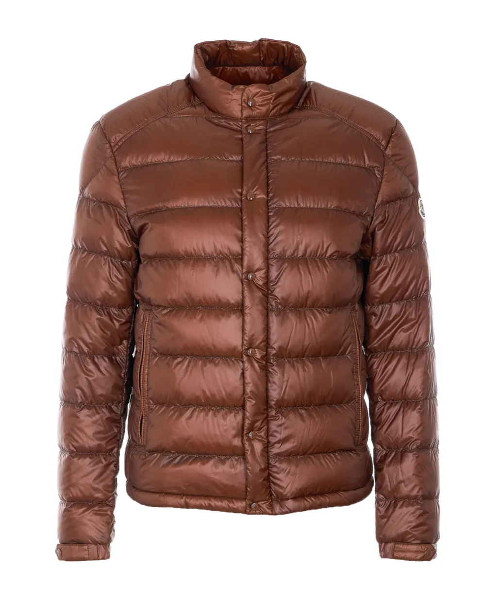 Moncler Selves Button-Up Short Padded Jacket