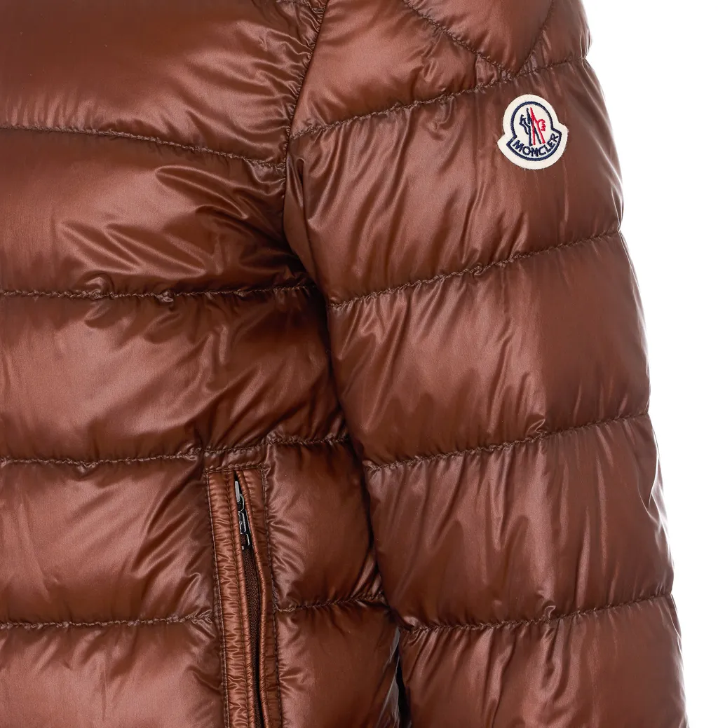 Moncler Selves Button-Up Short Padded Jacket