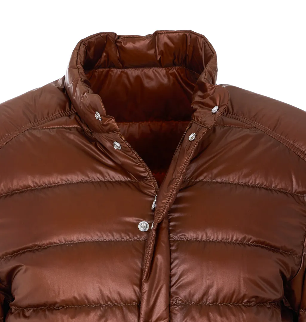 Moncler Selves Button-Up Short Padded Jacket
