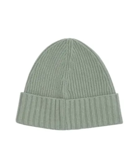 Stone Island Junior Logo Patch Ribbed Beanie