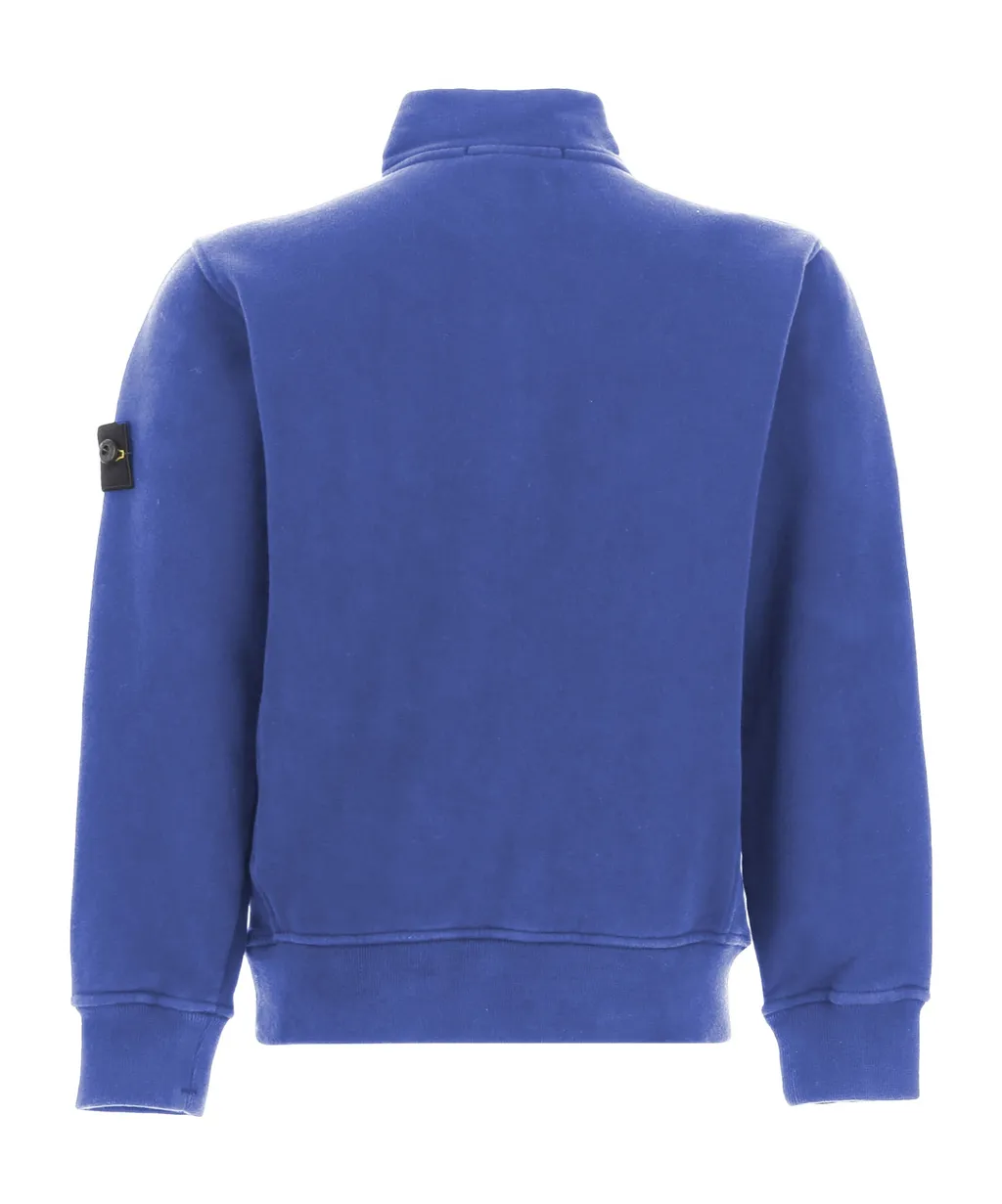 Half-Zip Logo-Badge Sweatshirt