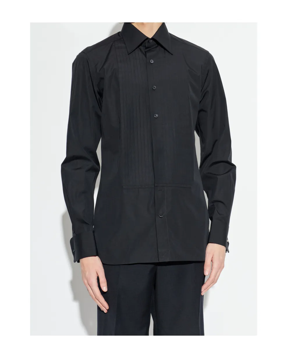 Tom Ford Pintuck Poplin Shirt
