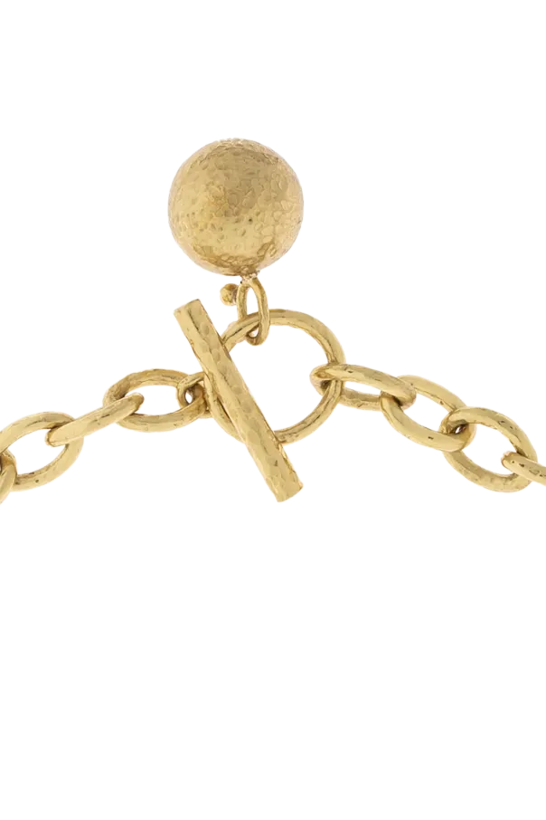 Chain-Link Ball-Pendant Necklace