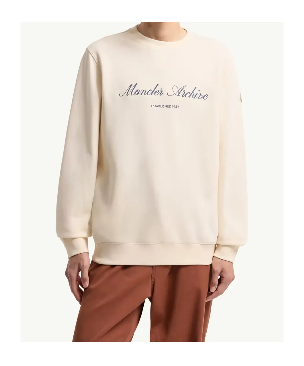 Moncler Logo Patch Crewneck Sweatshirt