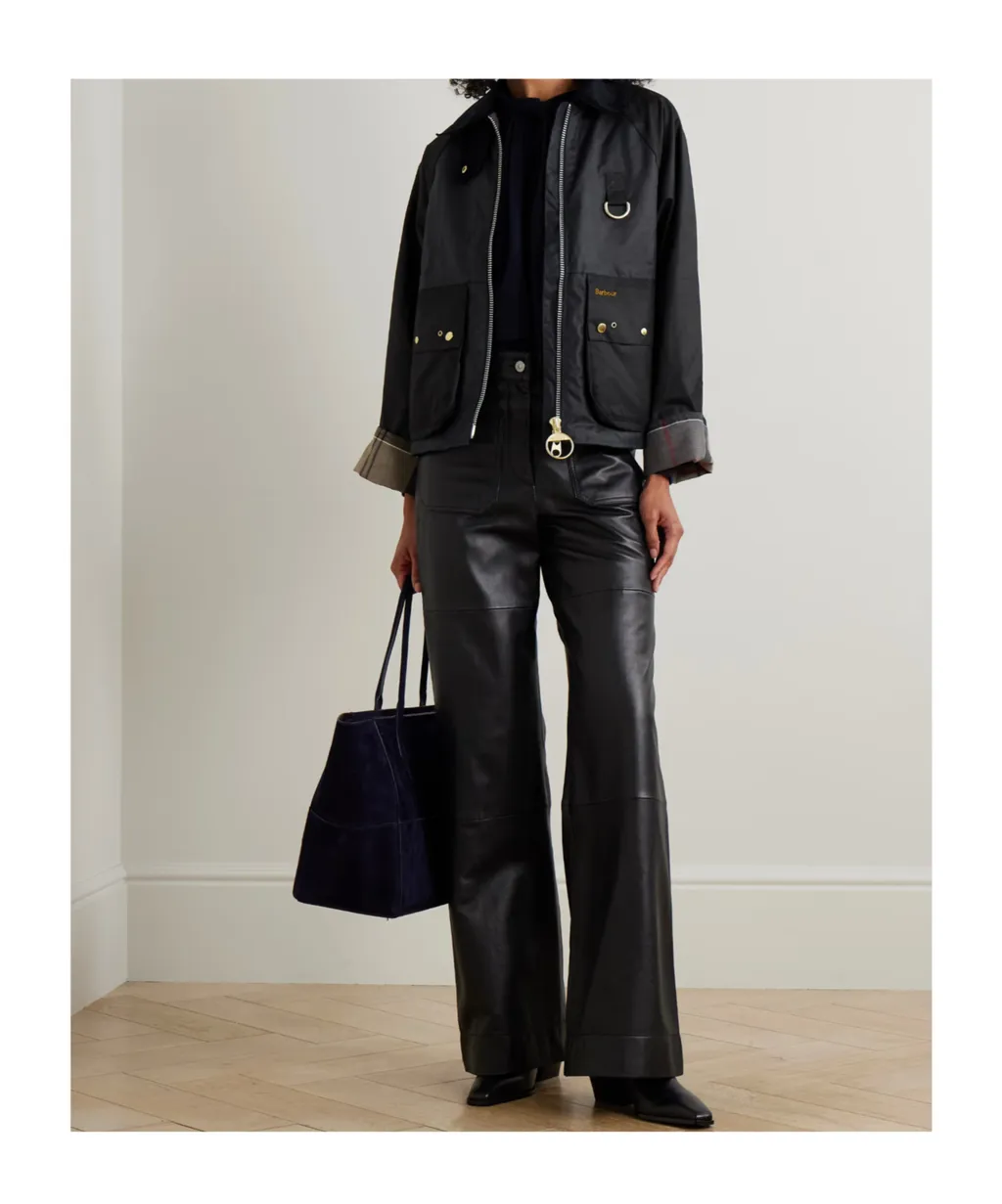 Kearton Two-Tone Corduroy-Trimmed Waxed Cotton Jacket