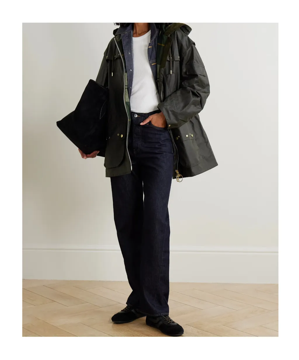 Aberford Hooded Waxed-Cotton Jacket