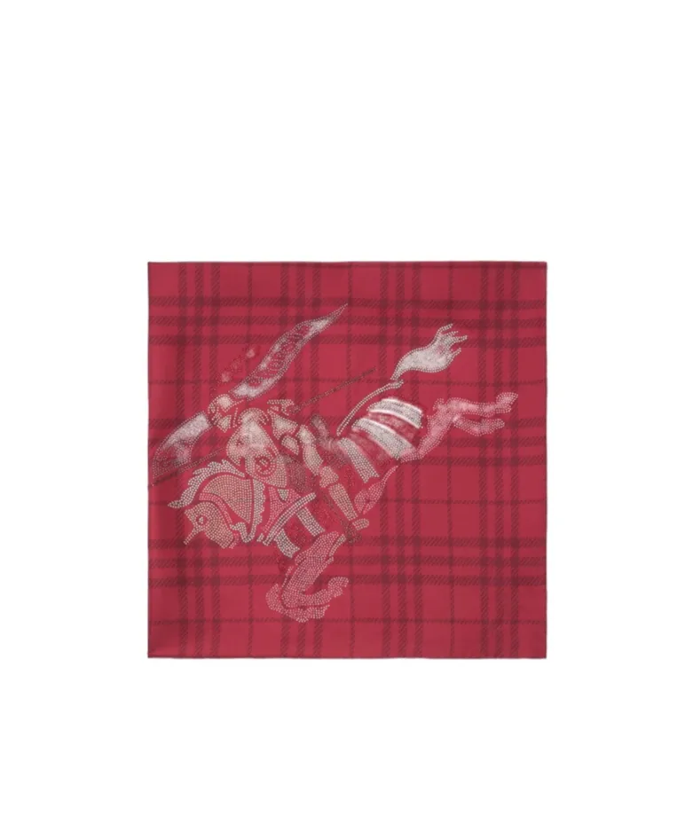 Crystal Ekd Check Silk Scarf
