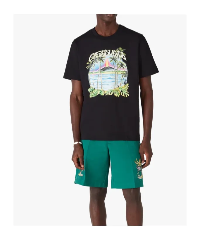 Casablanca Volcano Printed Classic T-Shirt