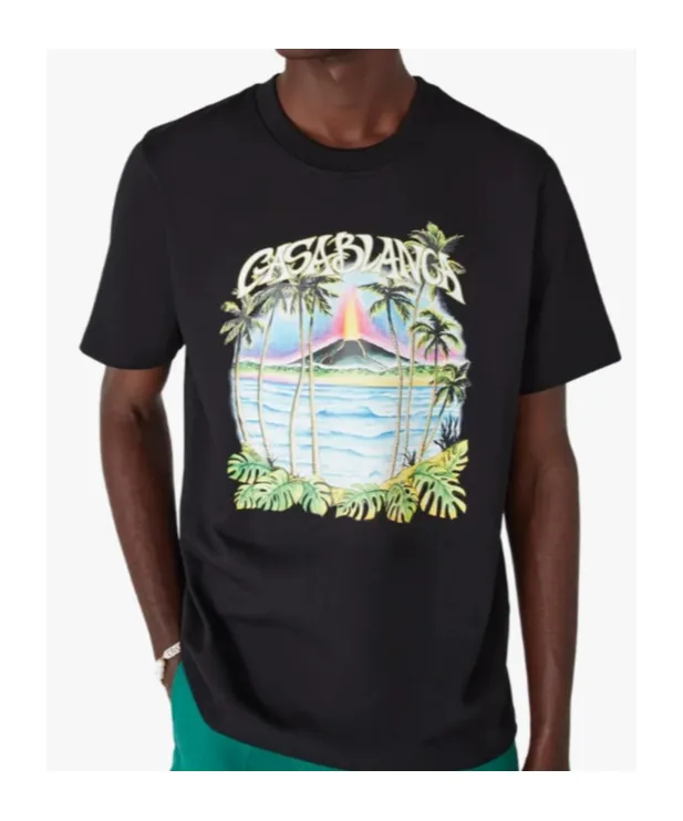 Casablanca Volcano Printed Classic T-Shirt