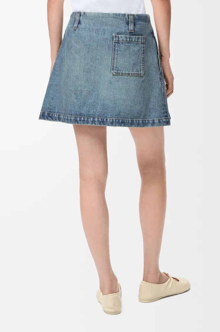 Loewe Mini Denim Skirt