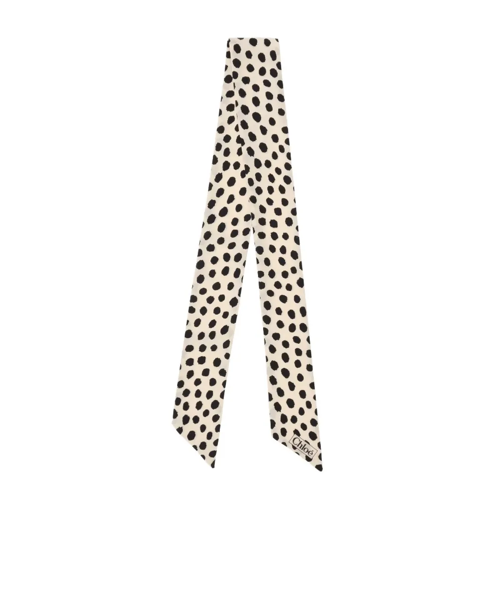 Chlo Spotted Bandeau Scarf