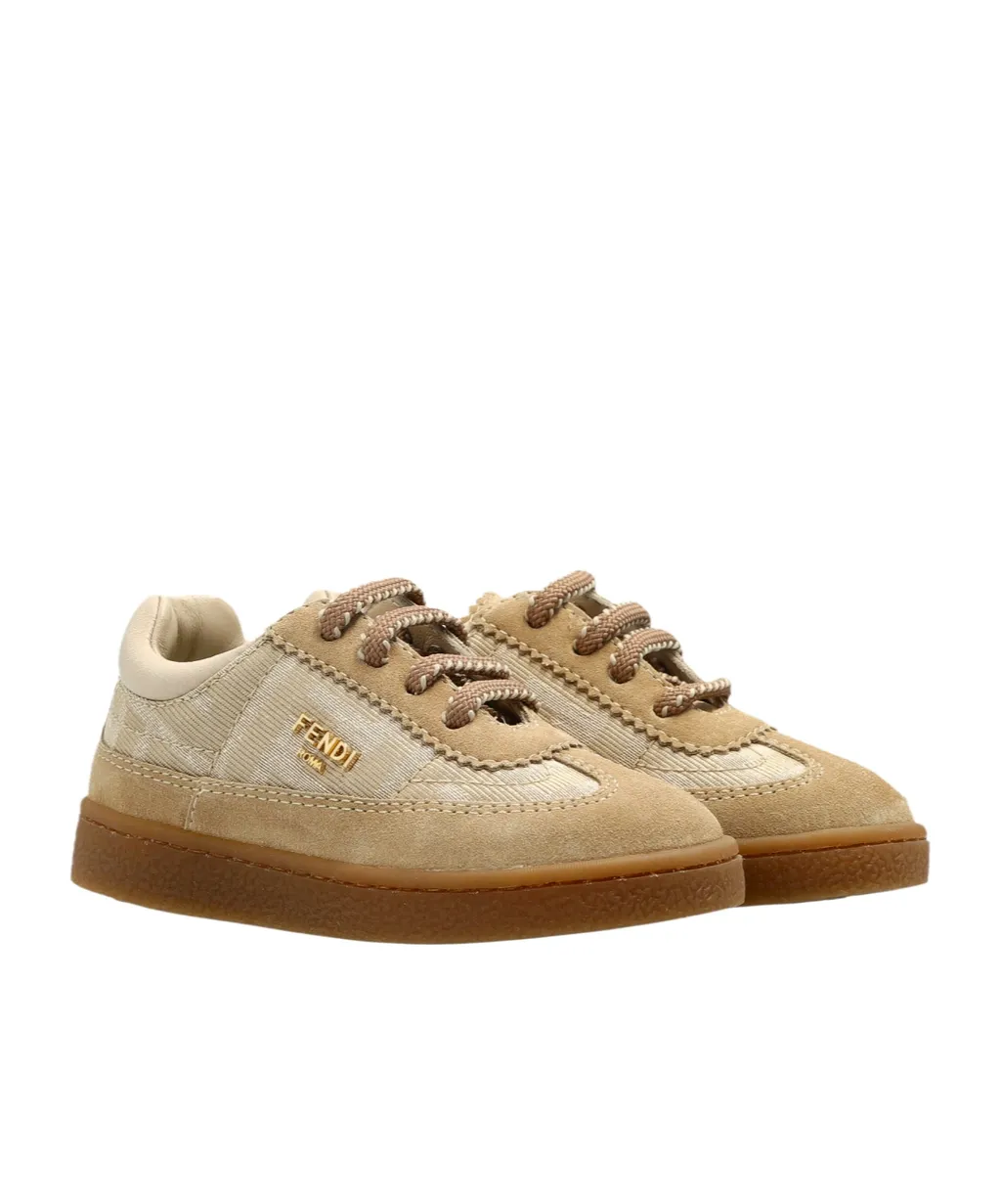 Fendi Kids Logo Lettering Sports Shoes
