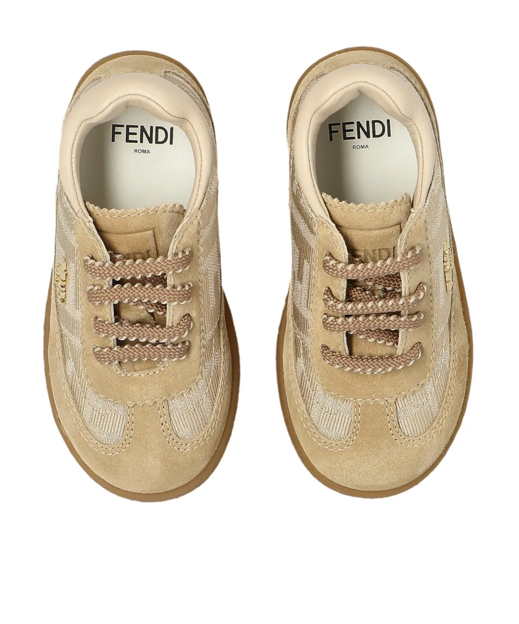 Fendi Kids Logo Lettering Sports Shoes