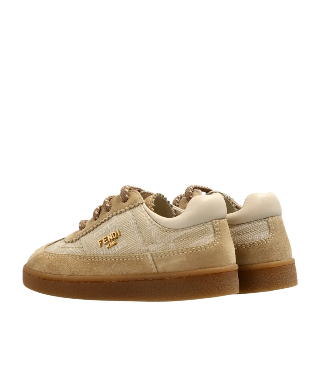 Fendi Kids Logo Lettering Sports Shoes