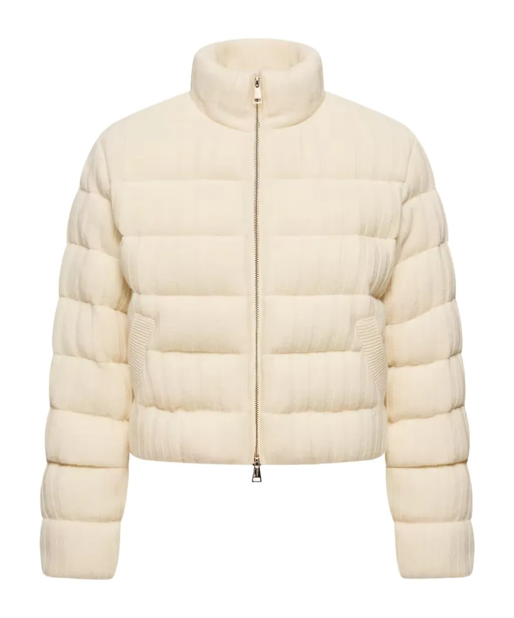 Wool & Cashmere Blend Padded Cardigan