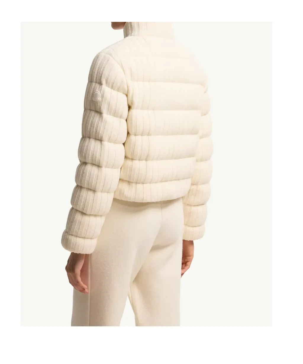 Wool & Cashmere Blend Padded Cardigan