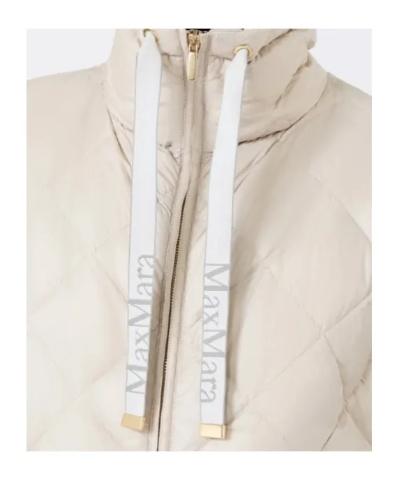 Padded Water-Repellent Nylon Canvas Gilet - Sand