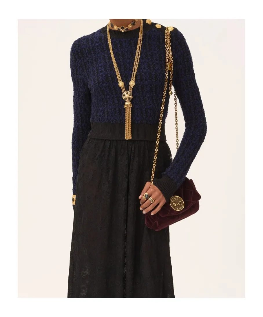 Boxy Mock-Neck Jumper In A Wool & Silk Knit