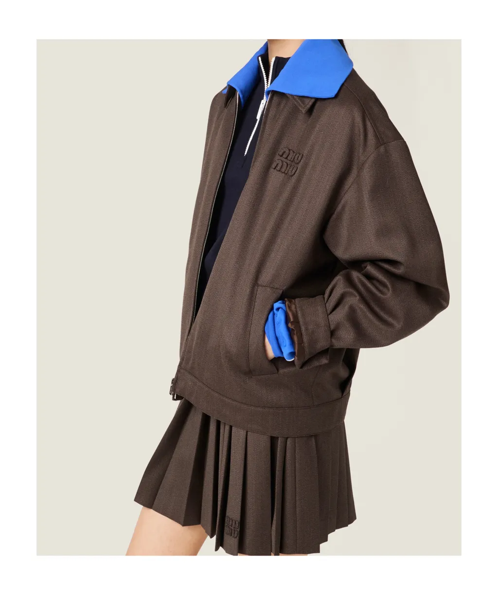 Pleated Brown Skirt