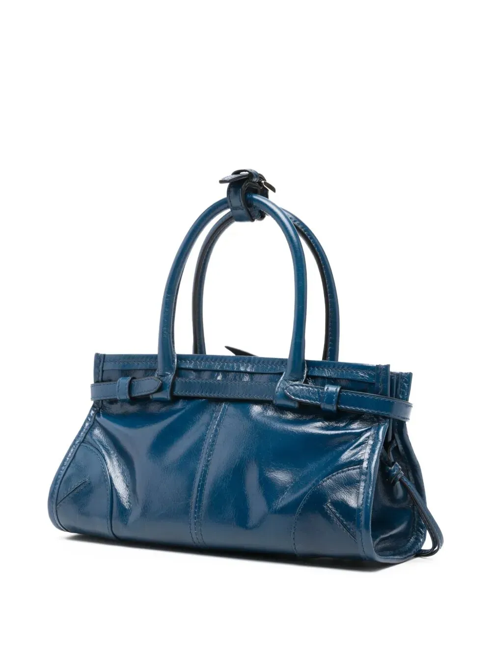 Mini Bonnie Buckle Leather Tote Bag