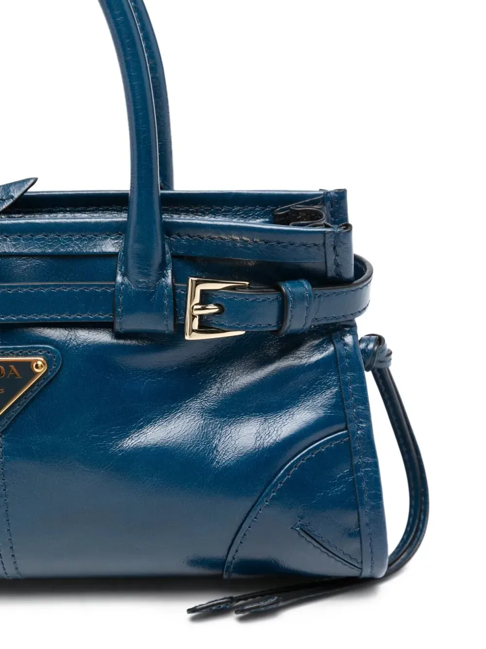 Mini Bonnie Buckle Leather Tote Bag