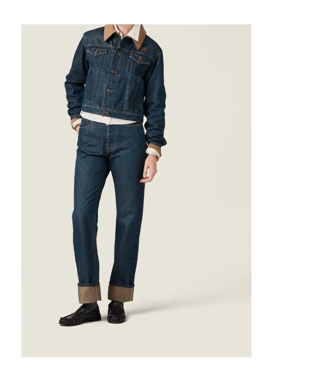 Miu Miu Button-Up Denim Jacket