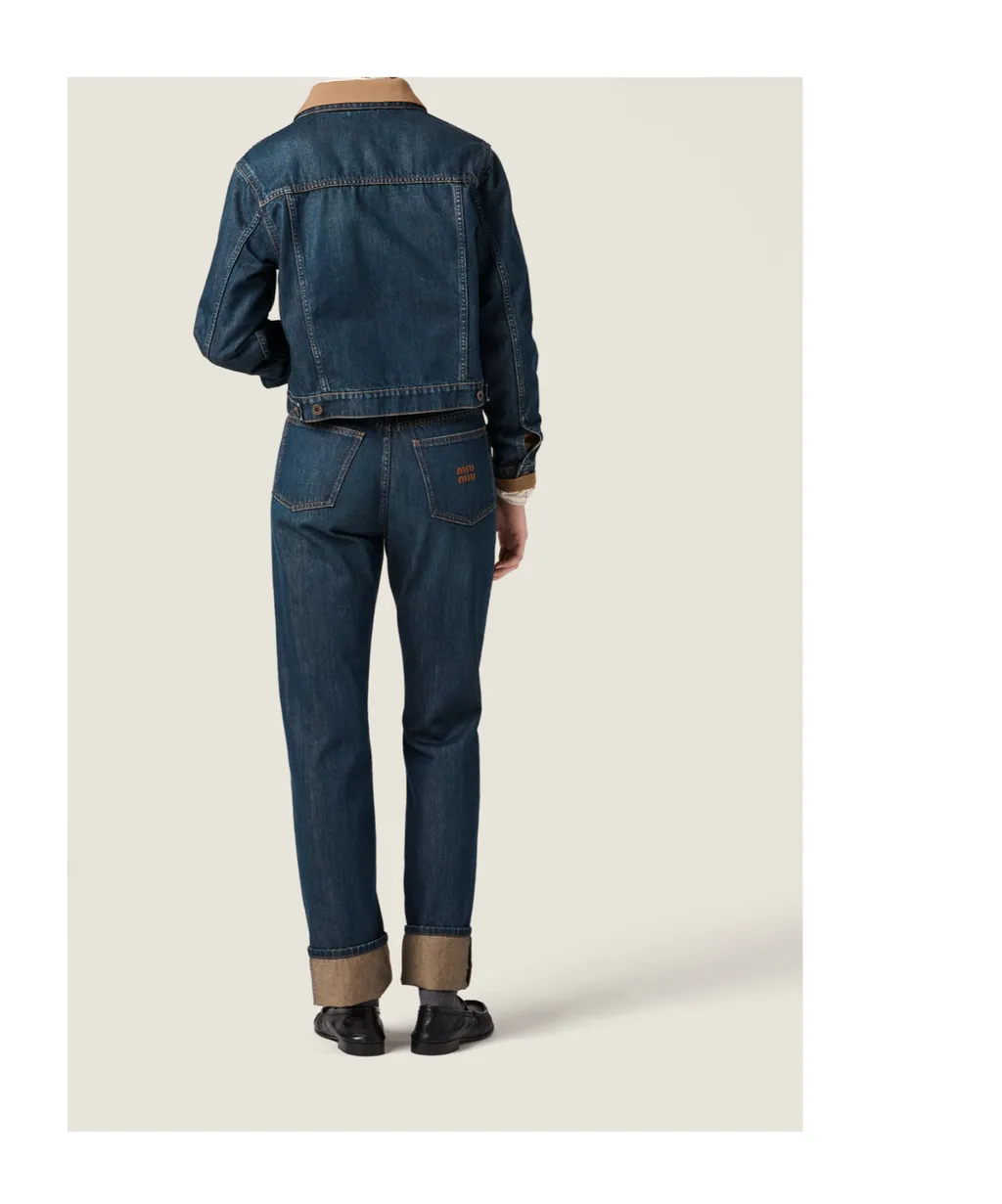 Miu Miu Button-Up Denim Jacket