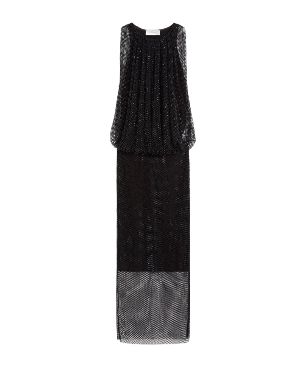 Sleeveless Crystal Knit Dress