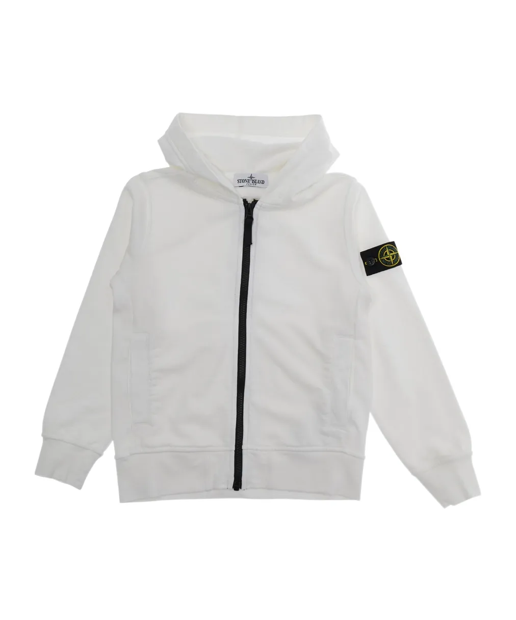 Stone Island Junior Compass-Badge Zipped Hoodie