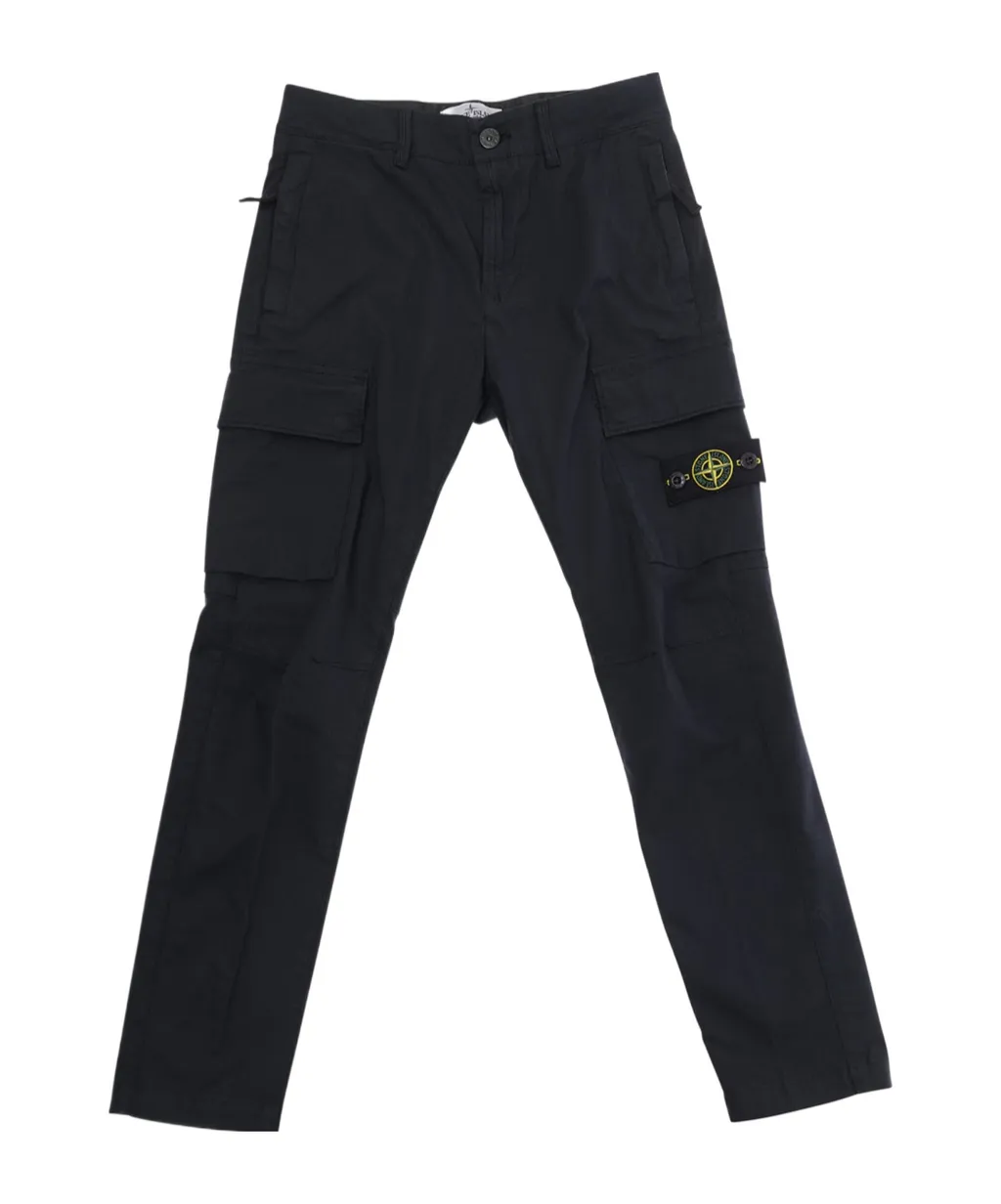 Stone Island Junior Logo Patch Cargo Trousers