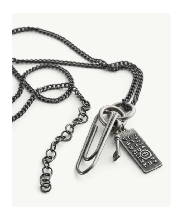 Mm6 Maison Margiela Paperclip Chain Necklace