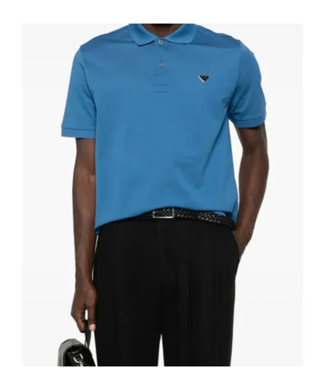 Triangle-Logo Polo Shirt