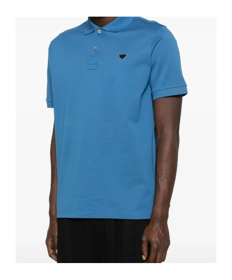 Triangle-Logo Polo Shirt