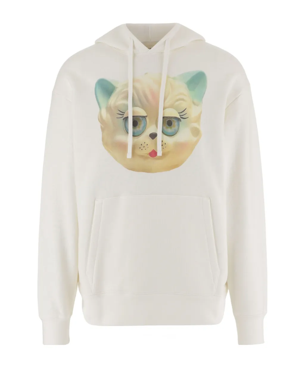 Valentino	Animal Printed Drawstring Hoodie