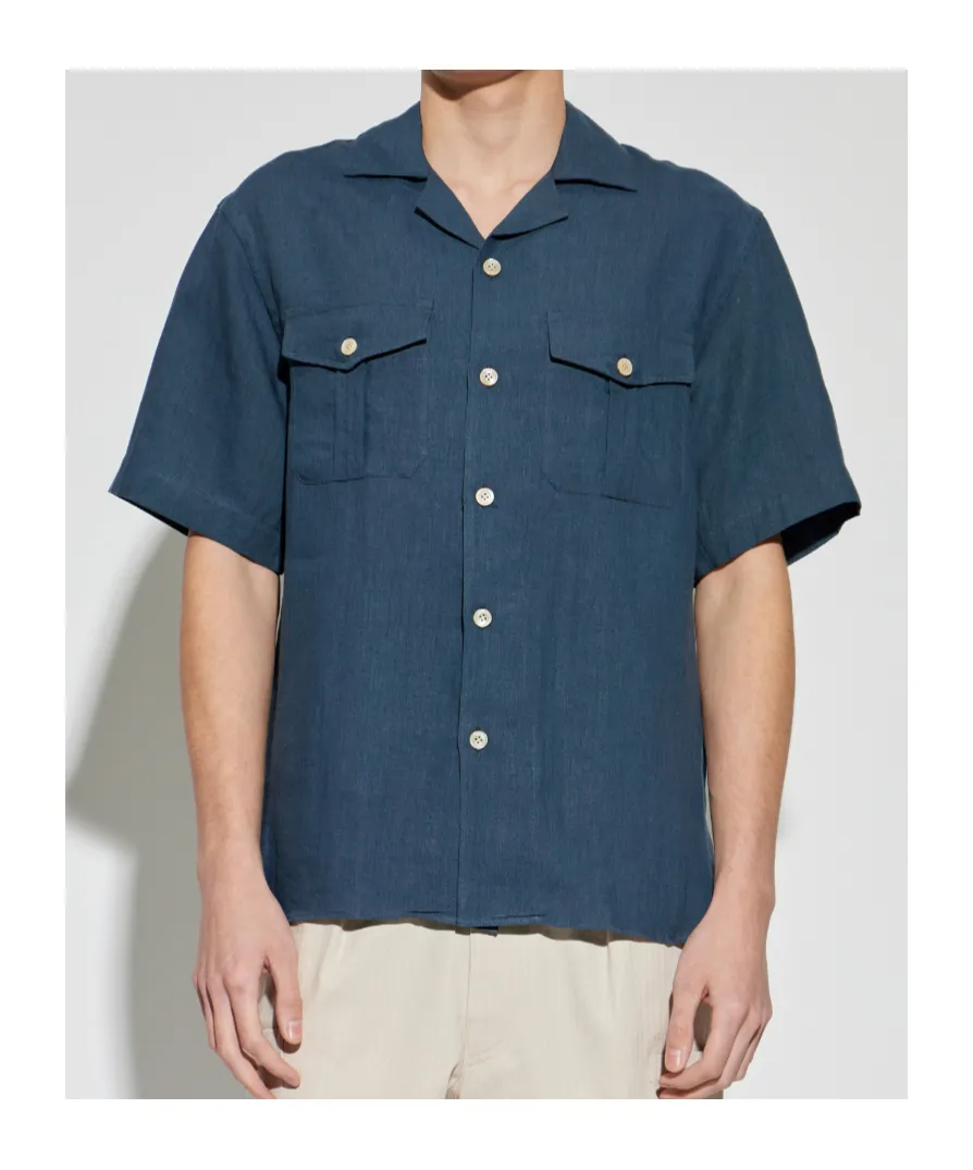 Eleventy Chest Pocket Short-Sleeved Shirt