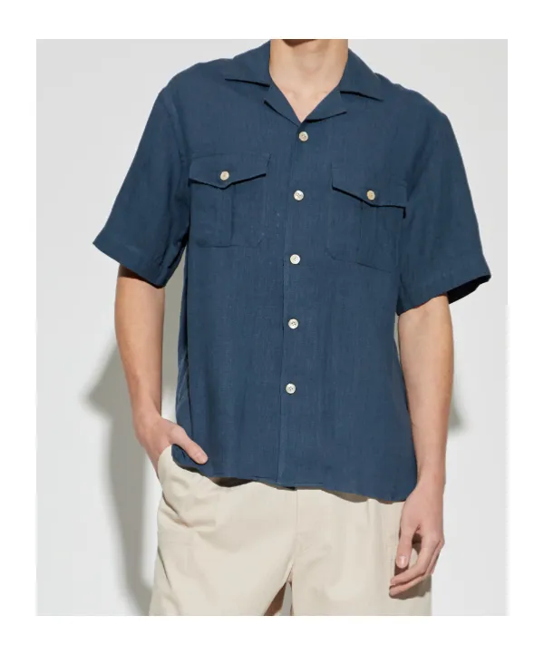 Eleventy Chest Pocket Short-Sleeved Shirt