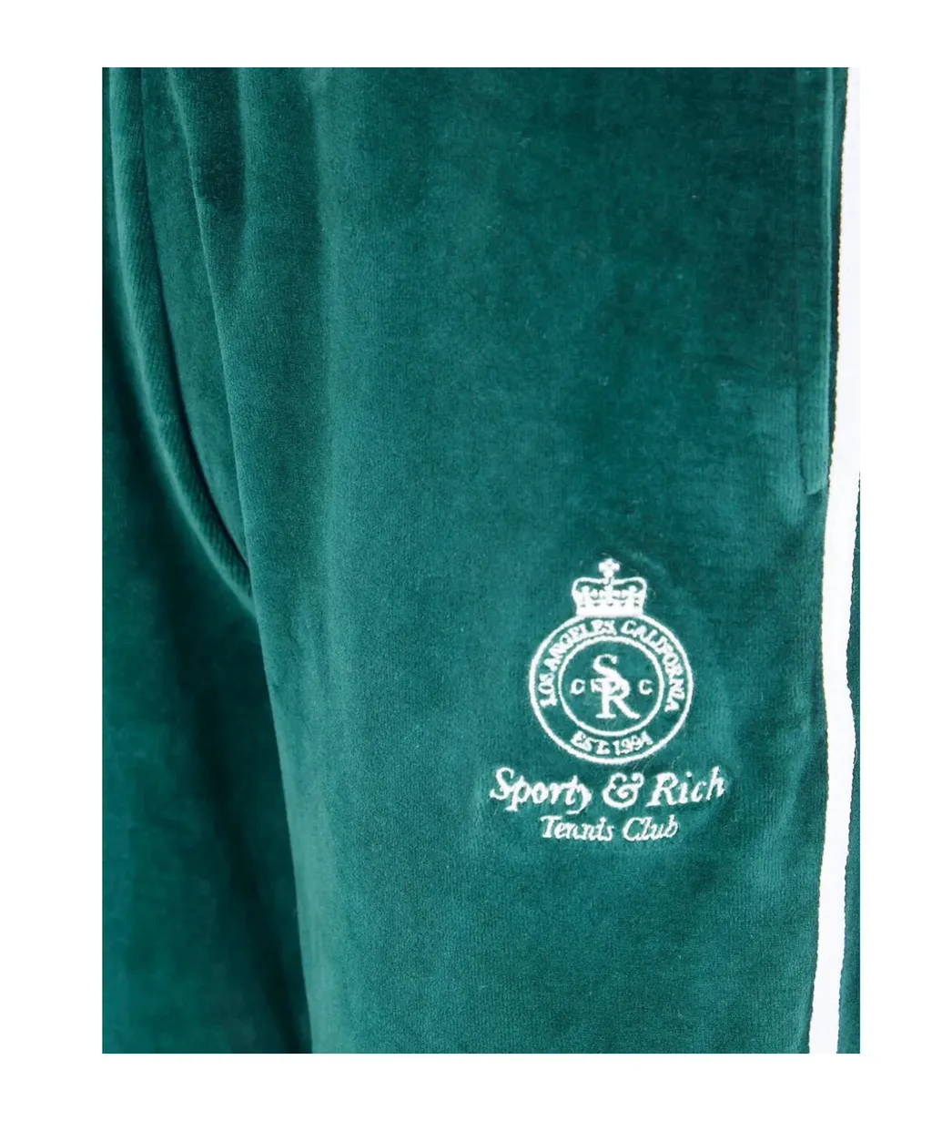 Side-Stripe Logo-Embroidered Tack Pants