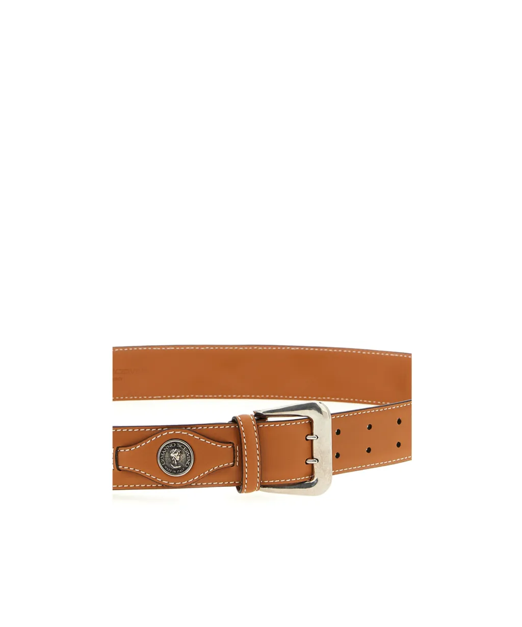 Ermanno Scervino Coin Detail Leather Belt
