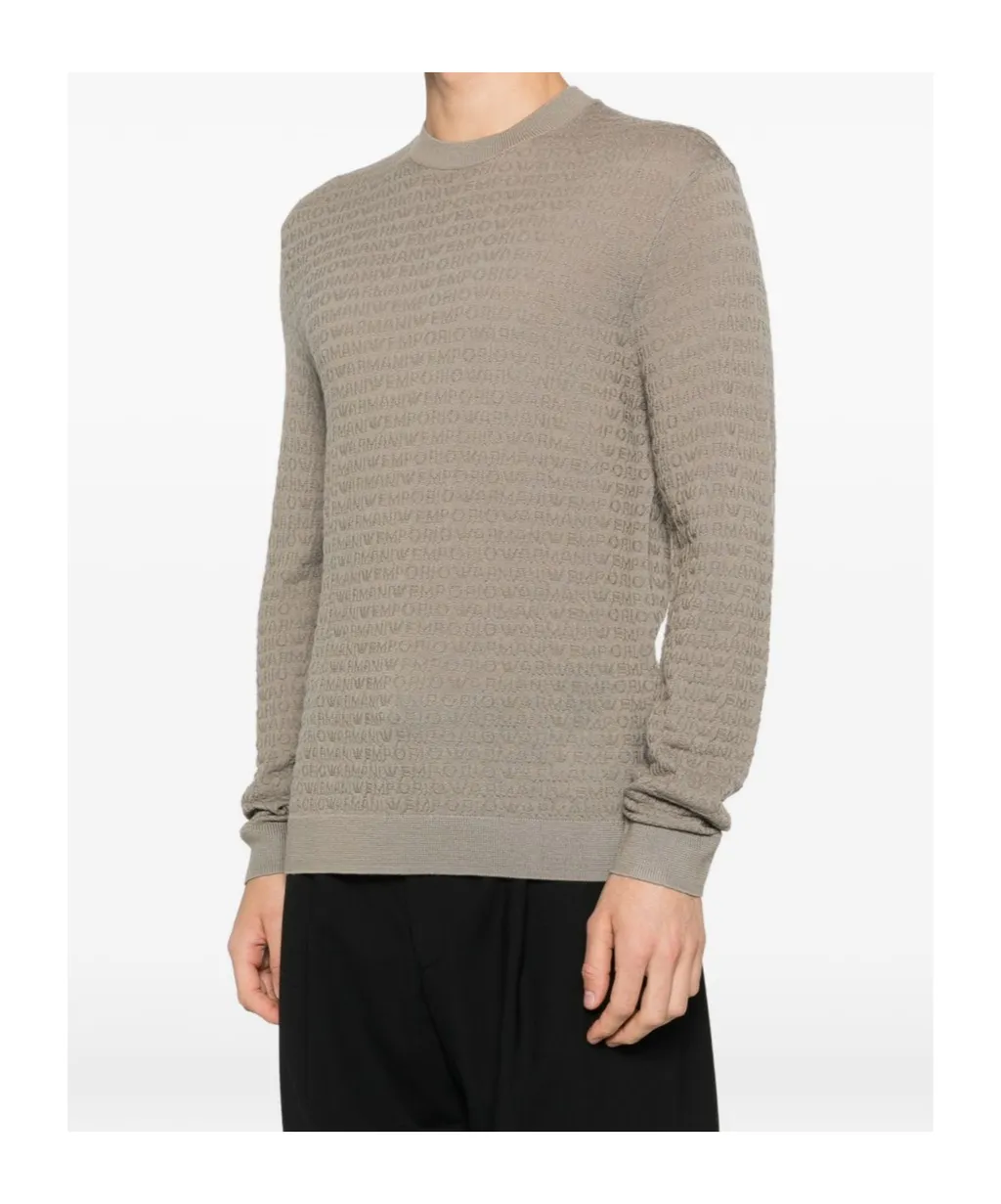 Textured Crew-Neck Sweater