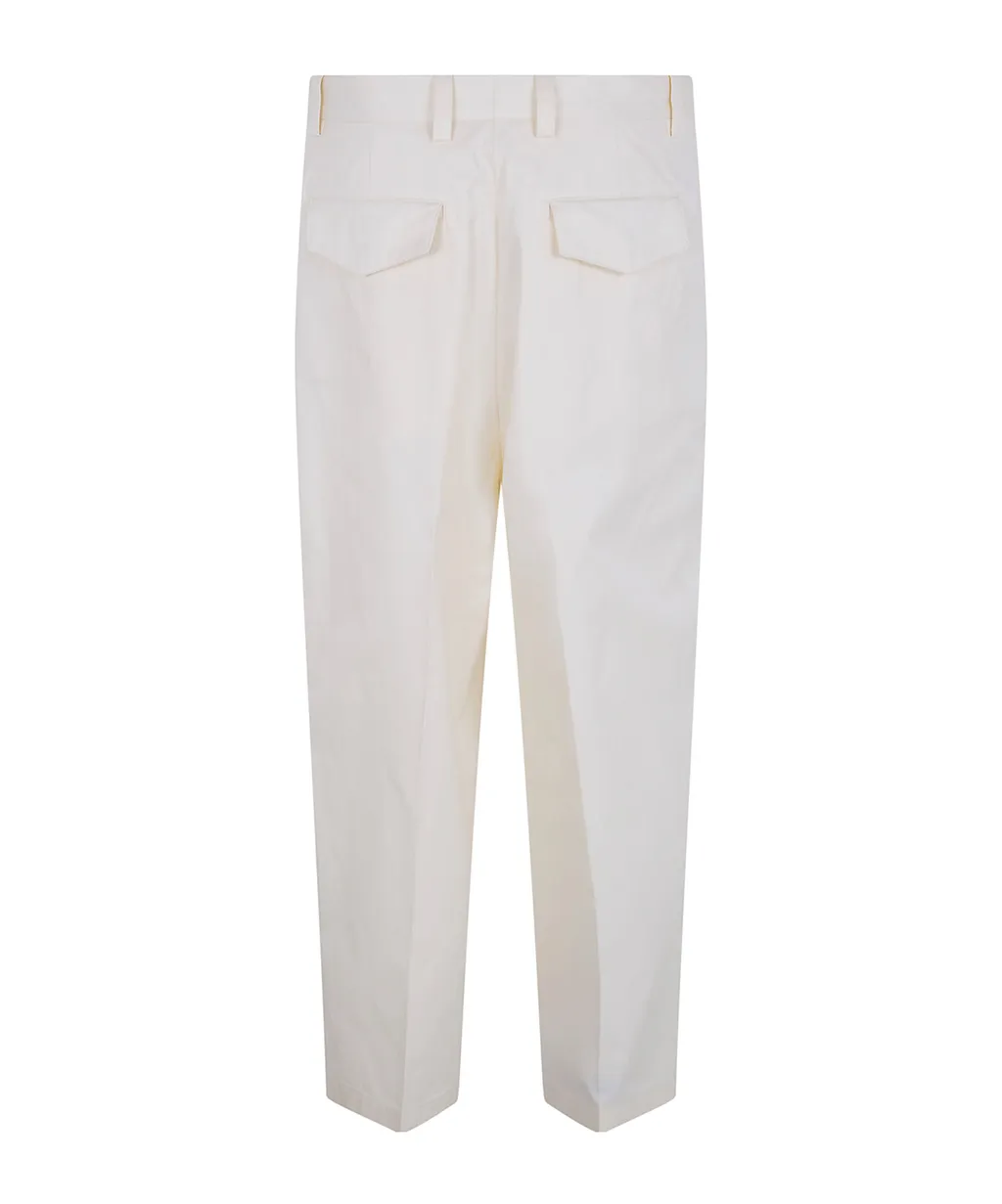 Jil Sander Pleat Detailed Straight Leg Pants