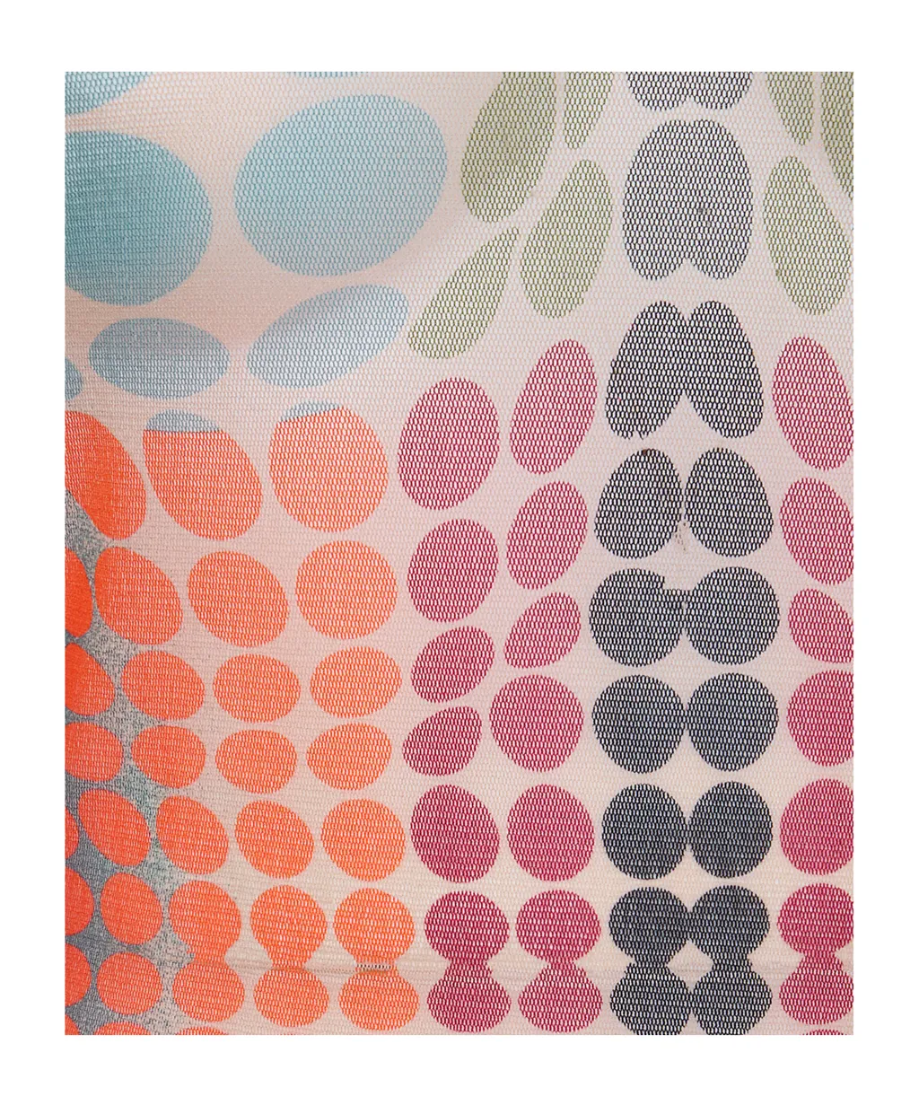 Turtleneck Polka-Dot Maxi Dress