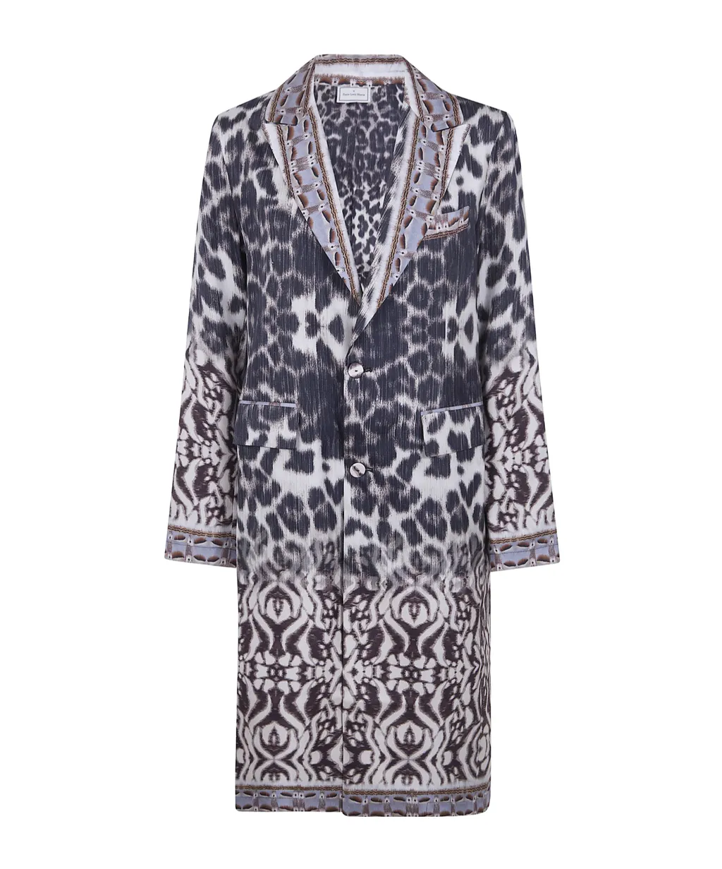 Patterned Silk Coat