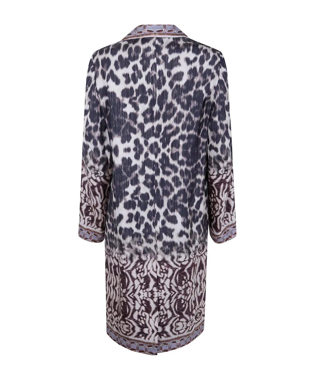 Patterned Silk Coat