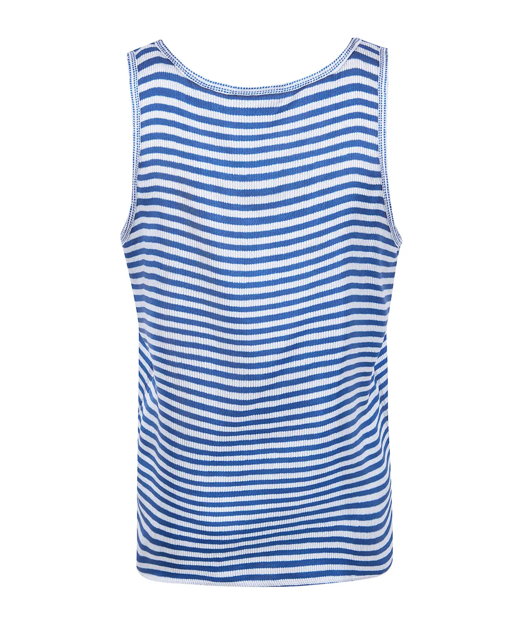 Striped Silk Tank Top